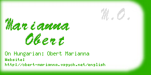 marianna obert business card